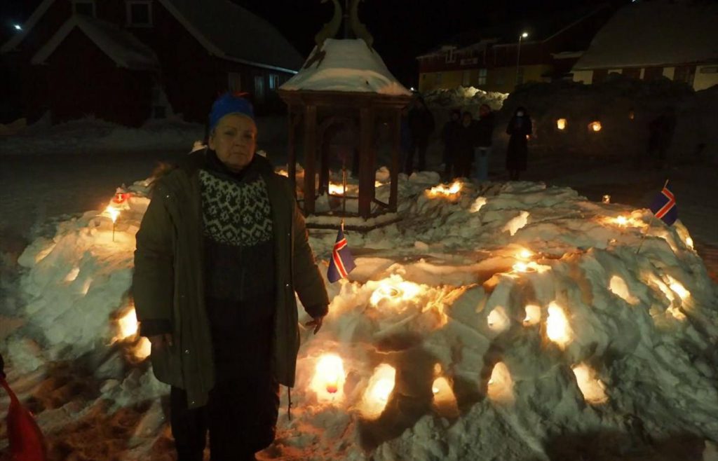 Edda söng fyrir Birnu í Qaqortoq: „Fólk sýndi hlýhug og faðmaði hvort annað“