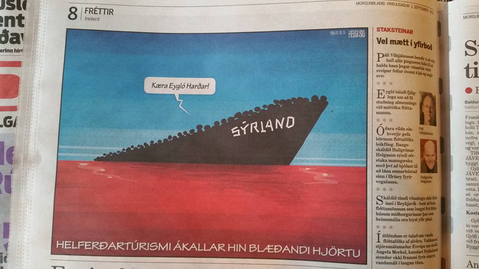 Morgunblaðið og „helferðartúristar“