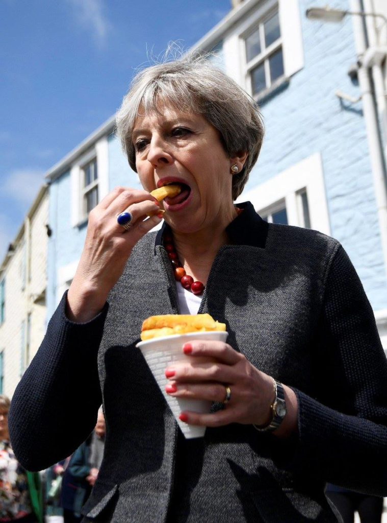 Theresa May og frönsku kartöflurnar