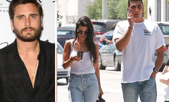 Kourtney Kardashian er að hitta Younes Bendjima og Scott Disick er ekki ánægður