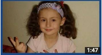 Raghat, fimm ára fórnarlamb loftárása