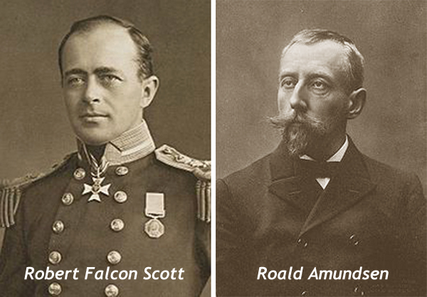 Endurómur af sögunni um Scott og Amundsen