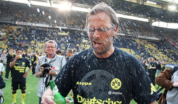 Klopp dauðadrukkinn og vaknaði á pallbíl í skúr eftir magnaðan sigur