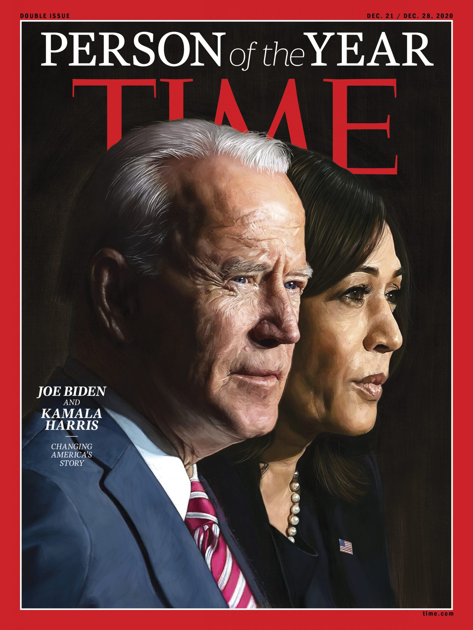 Joe Biden og Kamala Harris eru fólk ársins að mati Time DV