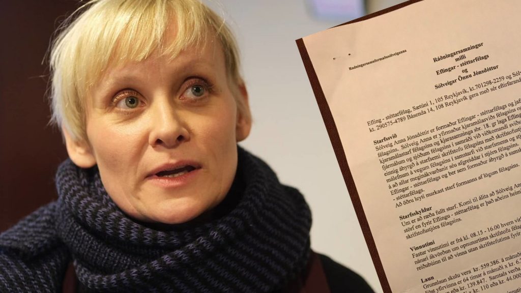 Sólveig Anna birtir ráðningarsamning sinn – „Ég hef ekkert að fela“