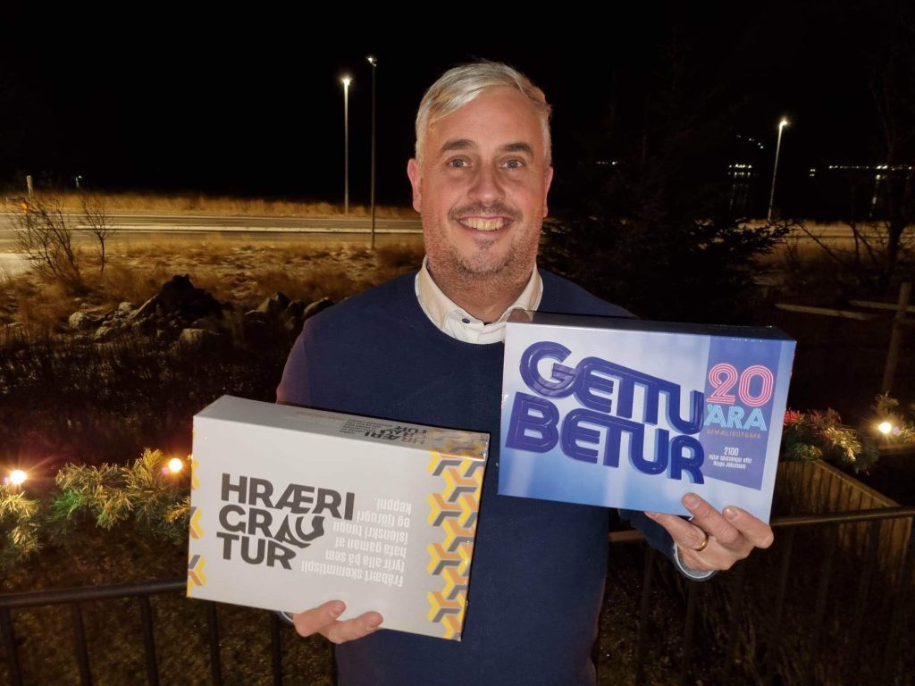 Gettu betur og Hrærigrautur: Trausti er stoltur spilaútgefandi