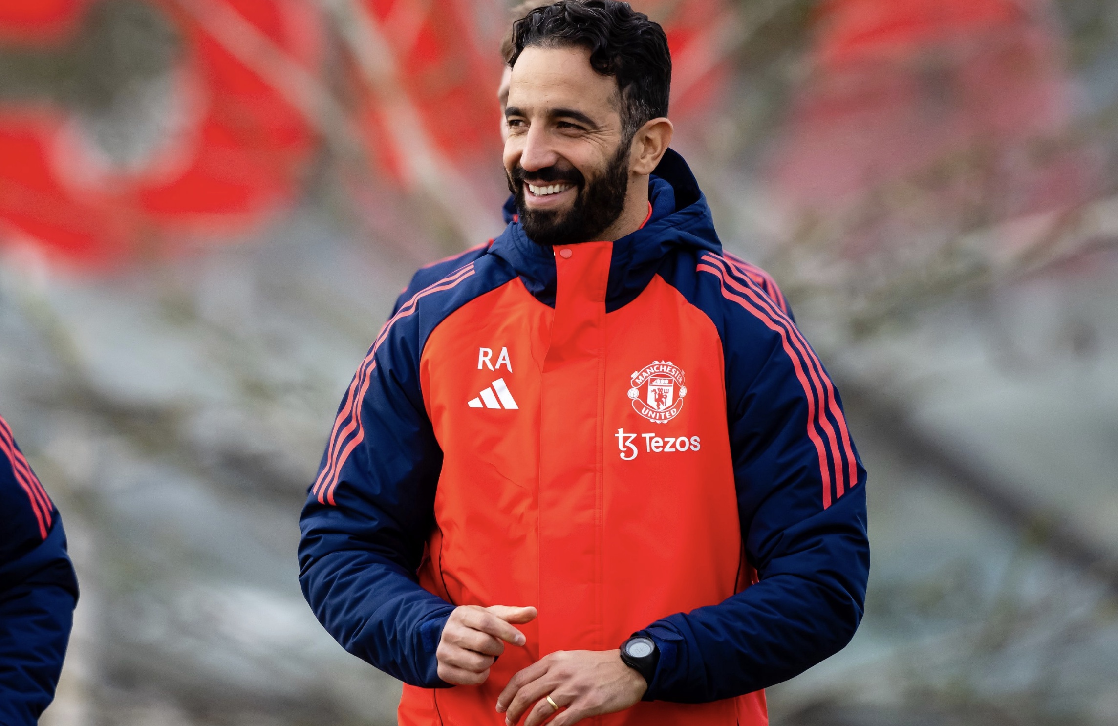Amorim mætti vansvefta á æfingasvæði United