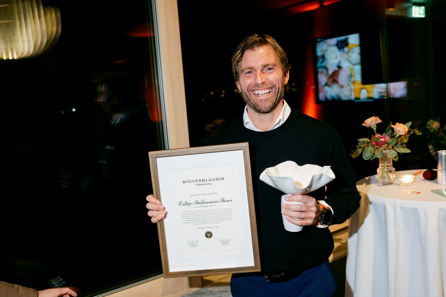 Valtýr Stefánsson Thors hlaut Míuverðlaunin