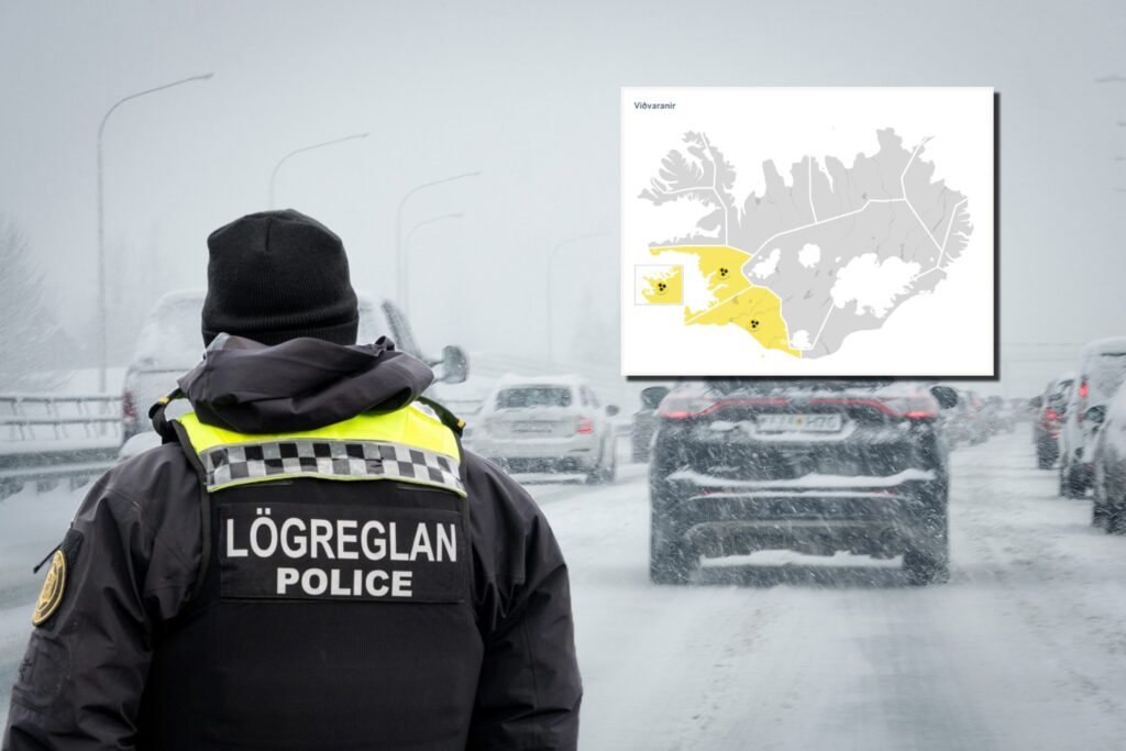 Veðurstofan gefur út viðvörun vegna snjókomu á morgun