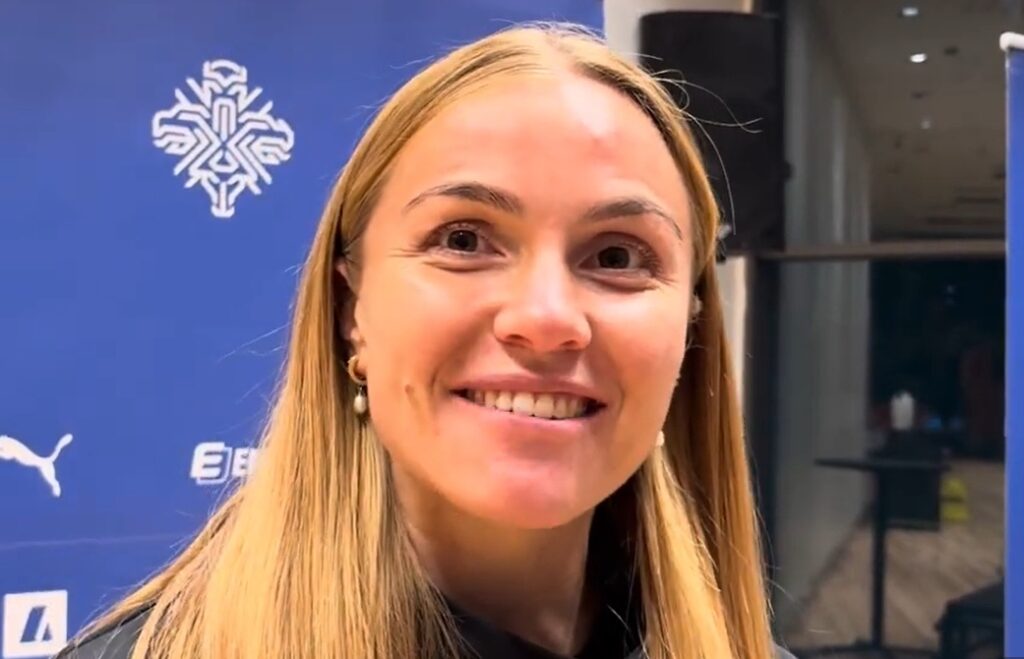 Glódís með netta pillu: „Fyrst það er búið að eyða svona miklum peningum er svolítið skrýtið að það sé ekki hægt að nota völlinn“