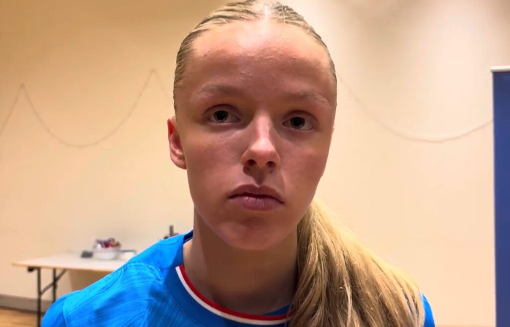 Lék fyrsta landsleikinn 17 ára gömul – „Þetta var algjör draumur“