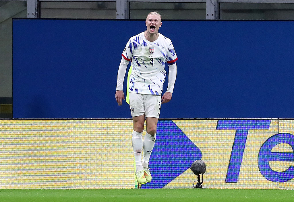 Fitlaði við rassinn á Haaland í gær – Kveikti í honum og sá norski kláraði dæmið