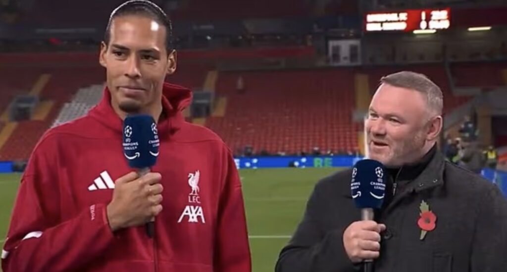Rooney ætlar að þegja eftir að hafa mætt Van Dijk í beinni – Telur sig hafa komið Liverpool á skrið