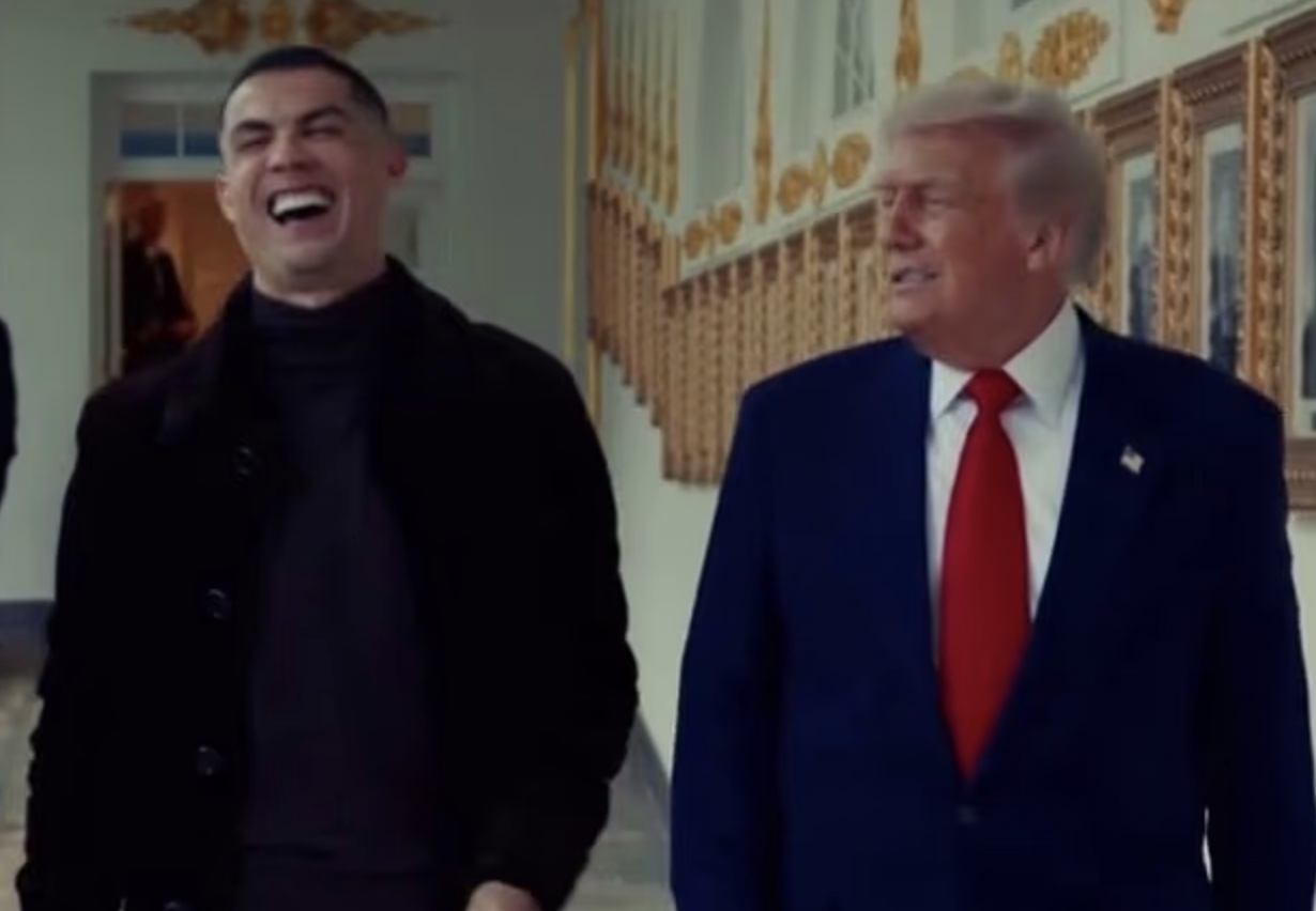Hvíta húsið birtir áhugavert myndband af Trump og Ronaldo – Hvað ætli forsetinn hafi verið að segja?