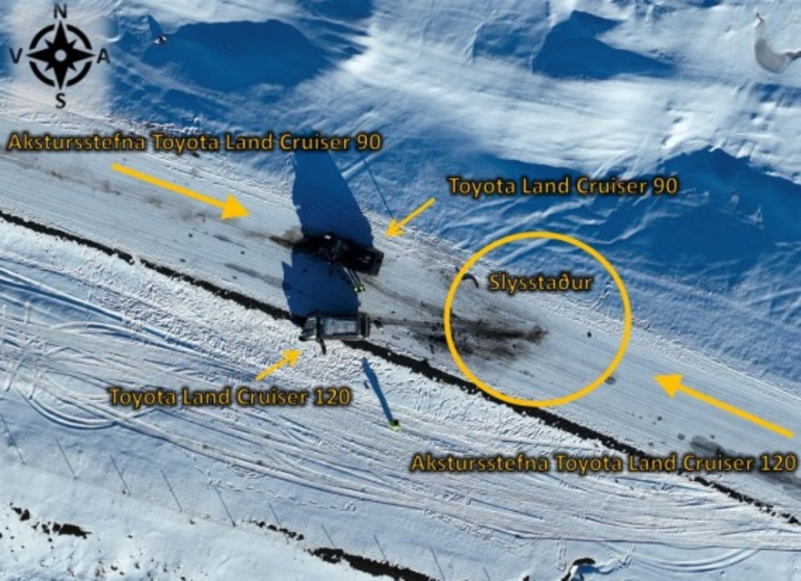 Lést á Hrunavegi eftir að hafa ekið á röngum vegarhelmingi á afskráðum jeppa