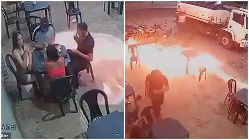 Bjóst ekki við þessu þegar hann kveikti sér í sígarettu – Sjáðu myndbandið