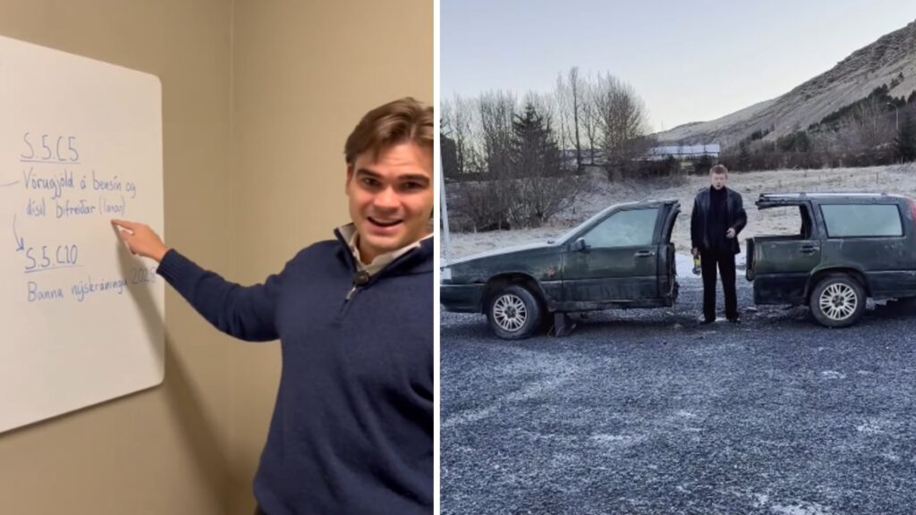 Ungir Miðflokksmenn hæðast að SUS fyrir að saga bíl í sundur – „Flott myndband, það er bara eitt vandamál“