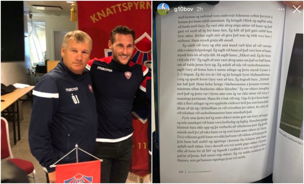 Gary segir Óla Jó ekki segja allan sannleikann í ævisögu sinni – „Takk fyrir að nefna mig á nafn í bókinni“
