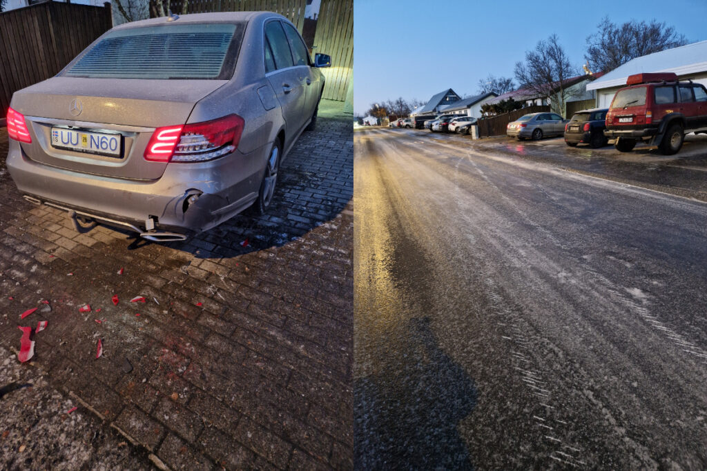 Kom að bílnum sínum stórskemmdum og leitar vitna – Nafnlaus miði með ótengdu númeri skilinn eftir