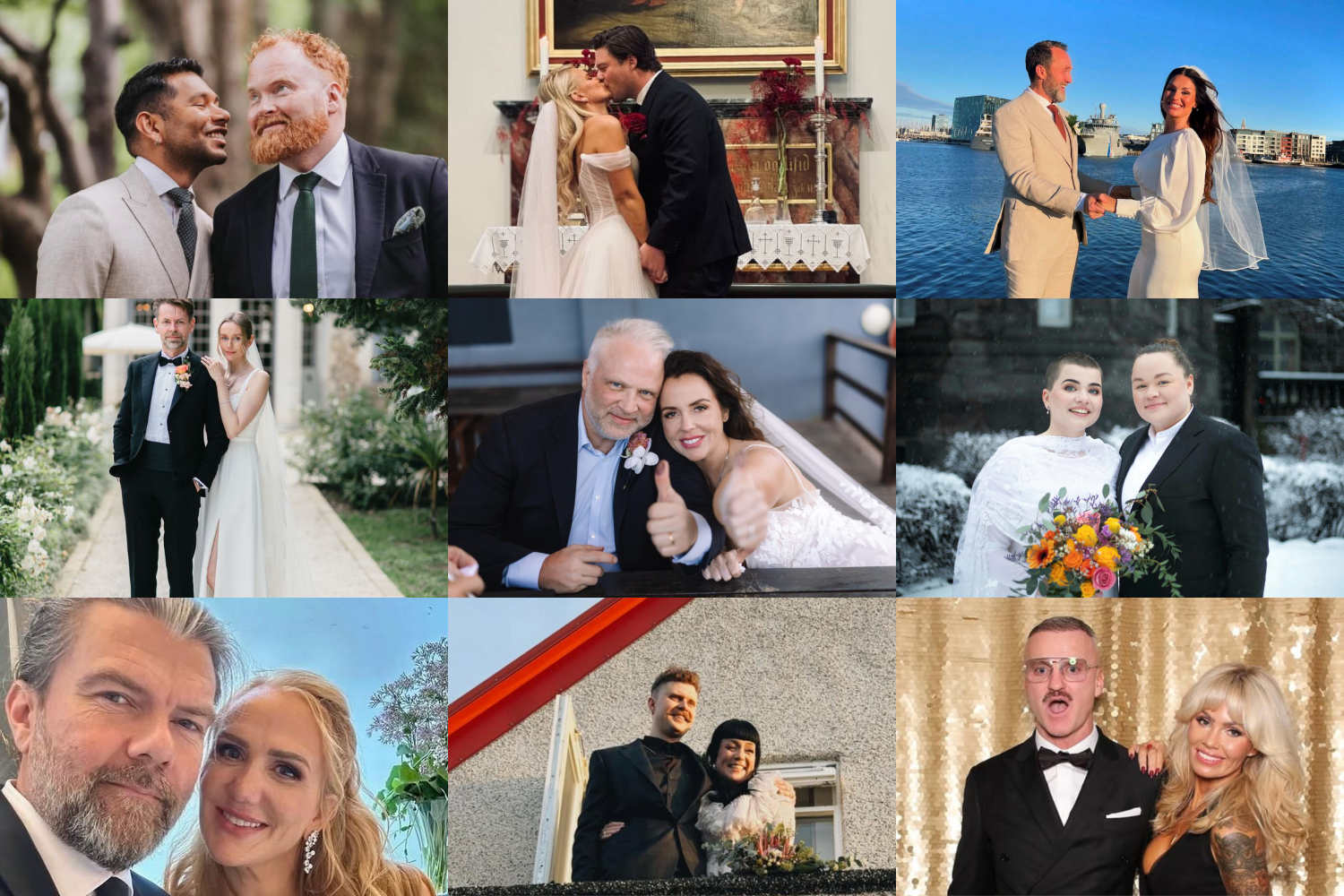 Þau giftu sig árið 2025