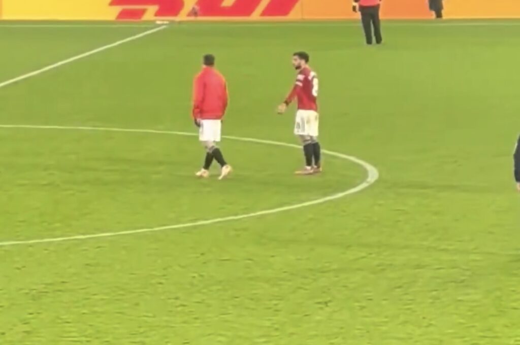 Sjáðu myndbandið – Bruno Fernandes brjálaður í leikslok