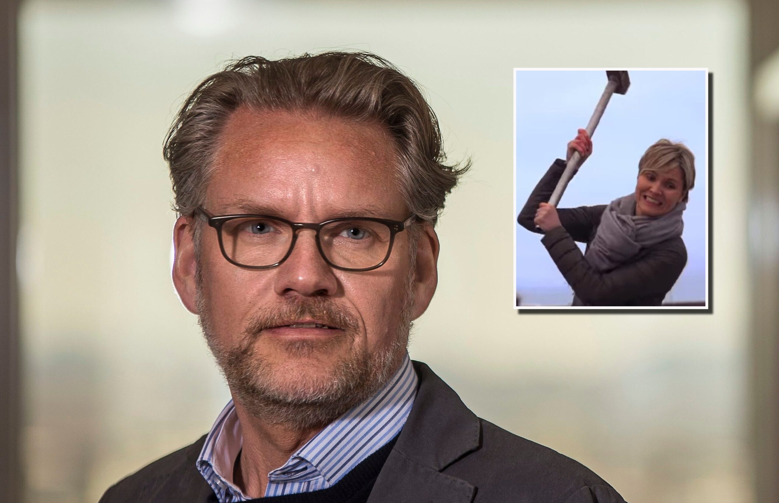 „Nú er ég hræddur um að einhver hafi fengið sleggjuna í trýnið”