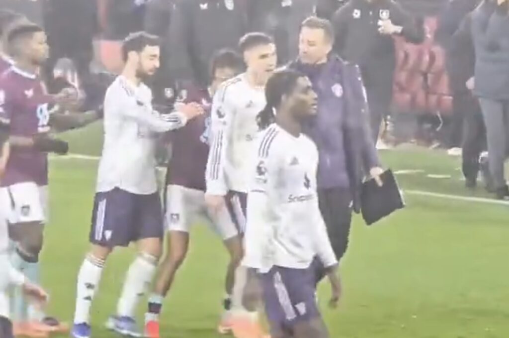 Bruno Fernandes hjólaði í fyrrum samherja þegar hann var með leiðindi – Sjáðu myndbandið