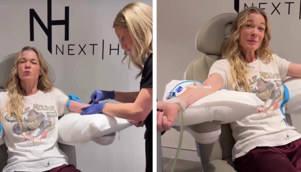 Söngkonan gengst undir blóðvökvameðferð eftir að tennurnar duttu úr henni á tónleikum