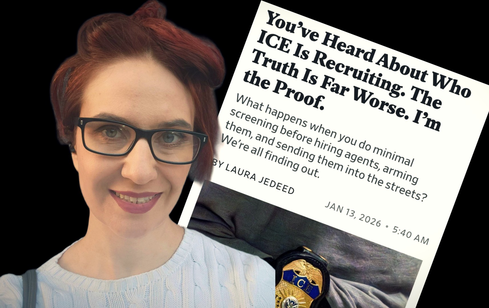 Blaðamaður sem hatar Trump og er á lista yfir mögulega meðlimi Antifa sótti um hjá ICE en óraði ekki fyrir því sem átti eftir að gerast