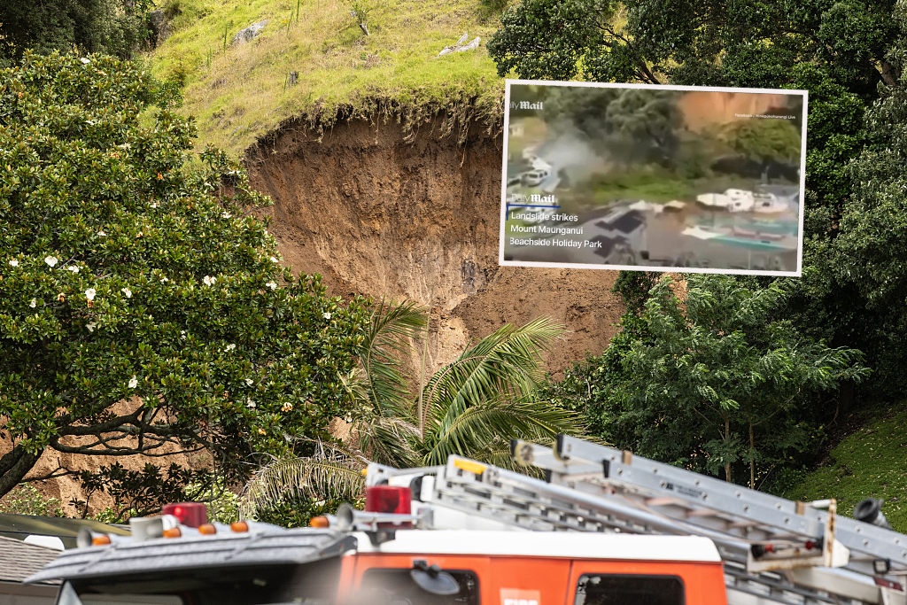 Myndband sýnir skriðufallið á Nýja-Sjálandi – Margra saknað