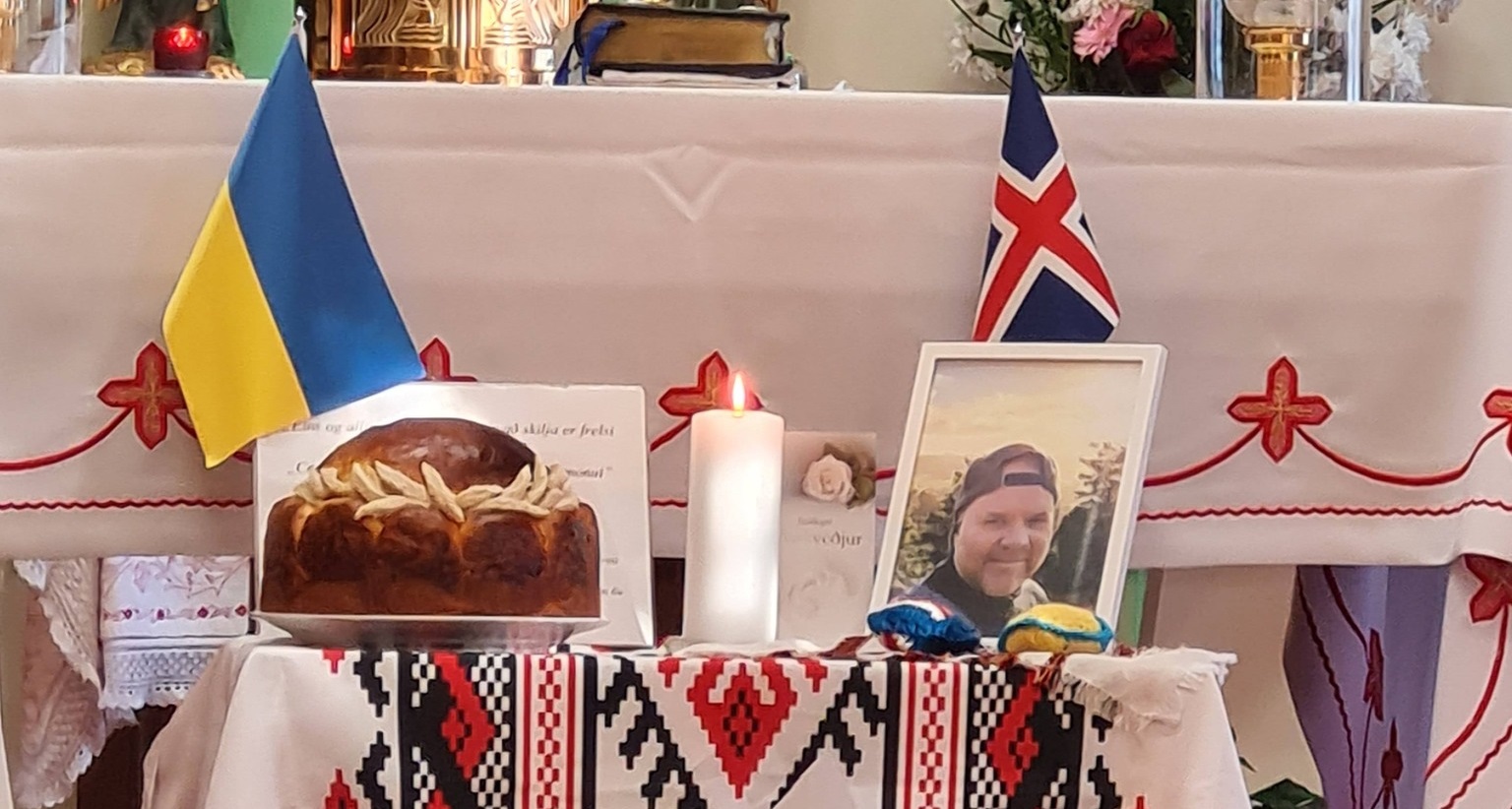 Héldu minningarstund fyrir Kjartan sem féll í stríði í Úkraínu – „Okkur í úkraínska samfélaginu þykir þetta afar sárt“