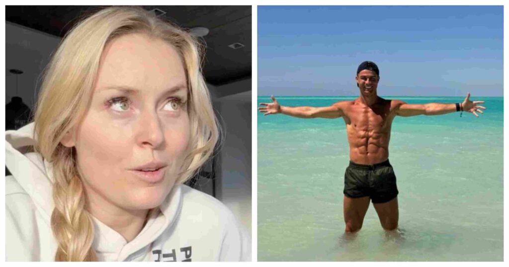 Falleg skilaboð Ronaldo til Lindsey Vonn vekja mikla athygli