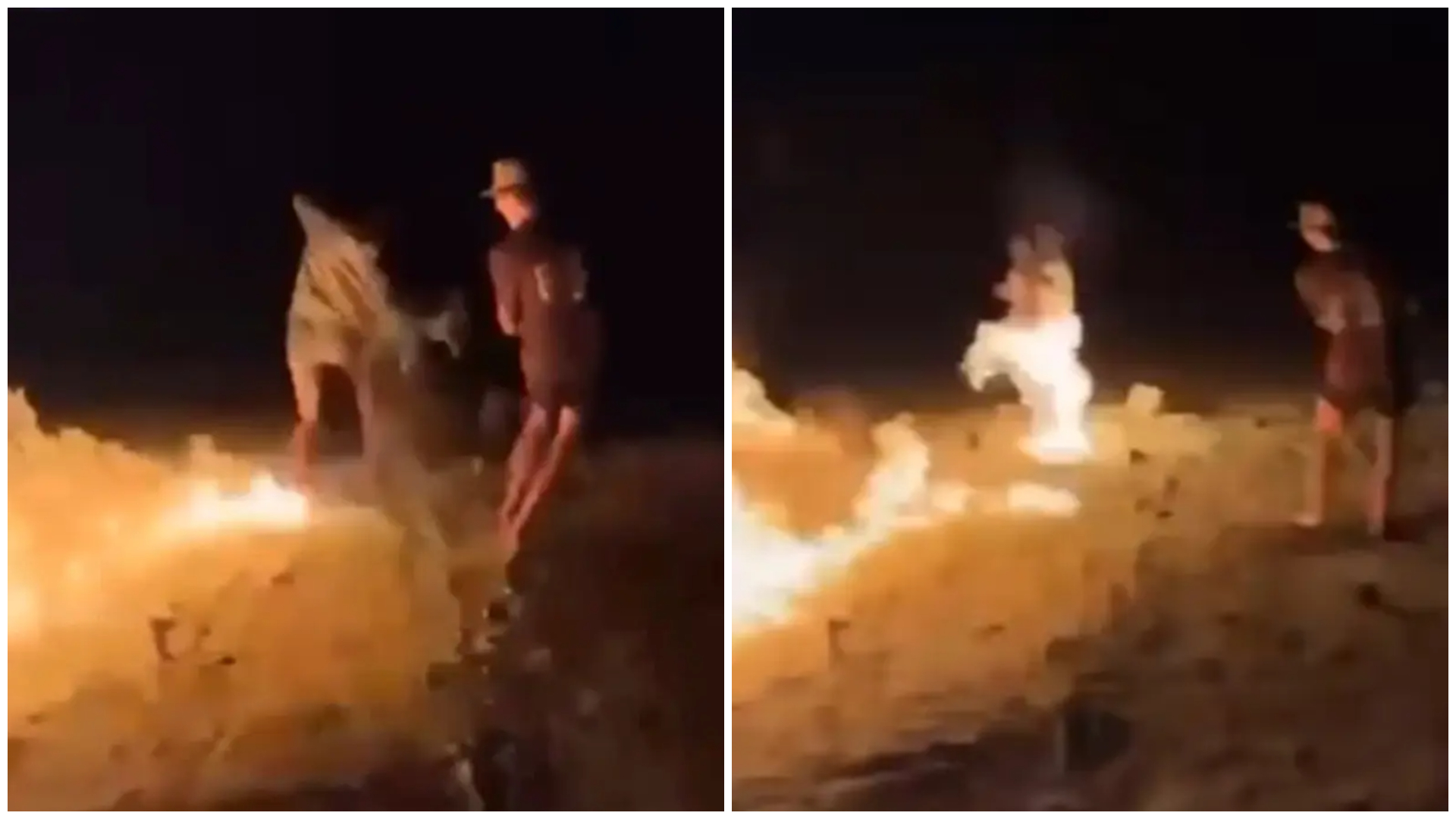 Handtekinn eftir að myndbandið fór í dreifingu