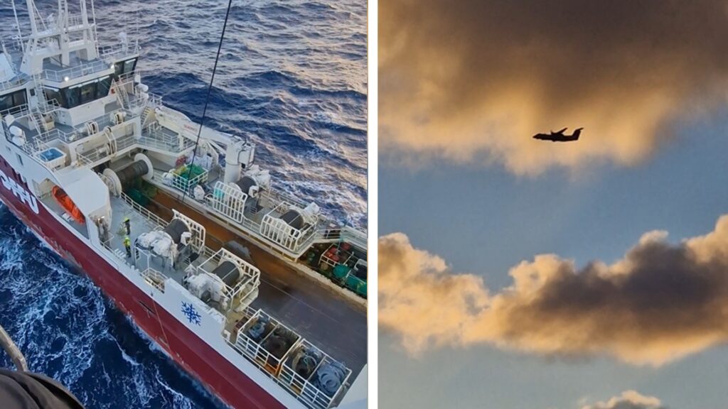 Erlent fiskiskip óskaði eftir aðstoð Landhelgisgæslunnar vegna slasaðs sjómanns