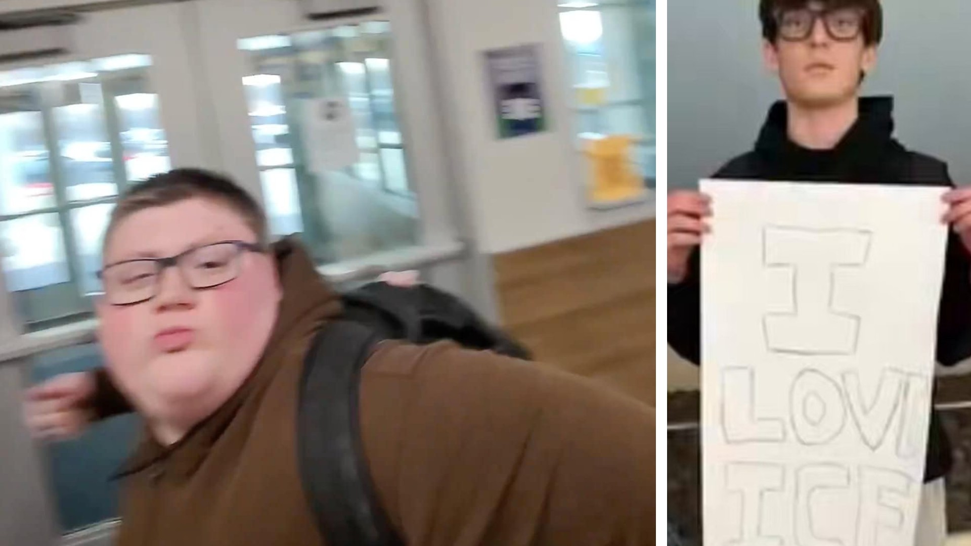 Setti Internetið á hliðina eftir að hann kýldi samnemanda fyrir að styðja ICE – „Bandarísk hetja“