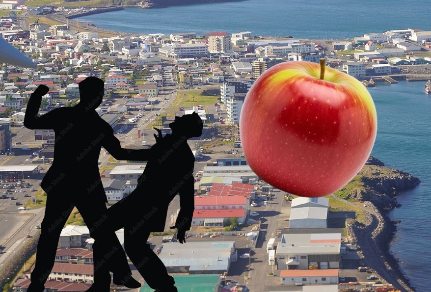 Blóðug slagsmál í Keflavík út af epli – Kjálkabrotnaði á þremur stöðum