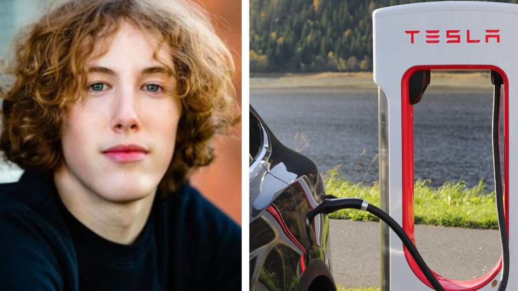 Ungur maður sat fastur í brennandi Teslu út af rafknúnu hurðarhandföngunum – „Hjálp, plís… ég er að deyja“