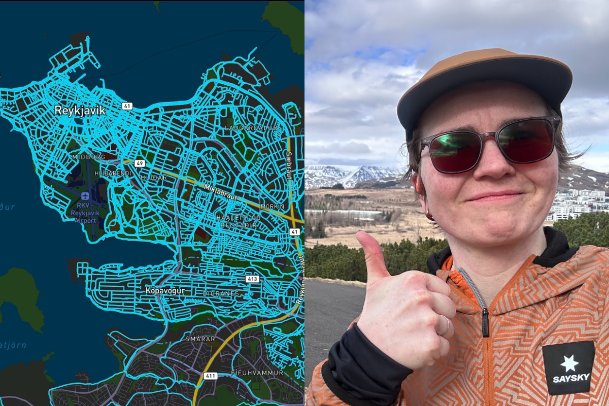 Vera hljóp allar göturnar í Reykjavík