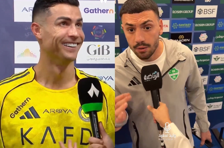Allt á suðupunkti í kringum Ronaldo í gær og ásakanir um að brögð séu í tafli – Sjáðu hvað hann gerði í miðju viðtali í öllum hamaganginum