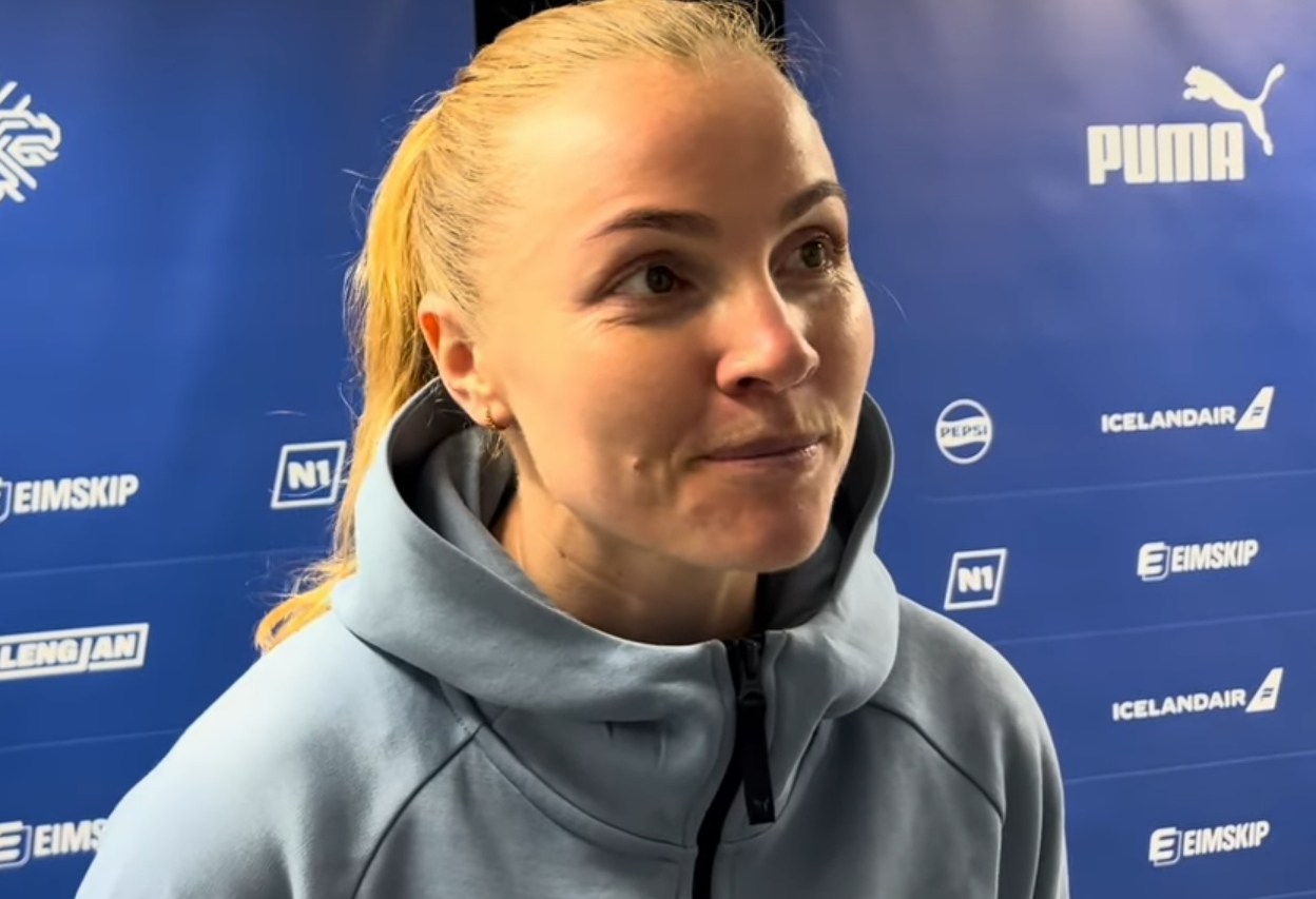 Glódís eftir sögulegan leik: „Ég lærði mikið af henni, fékk að spila með henni í mörg ár“