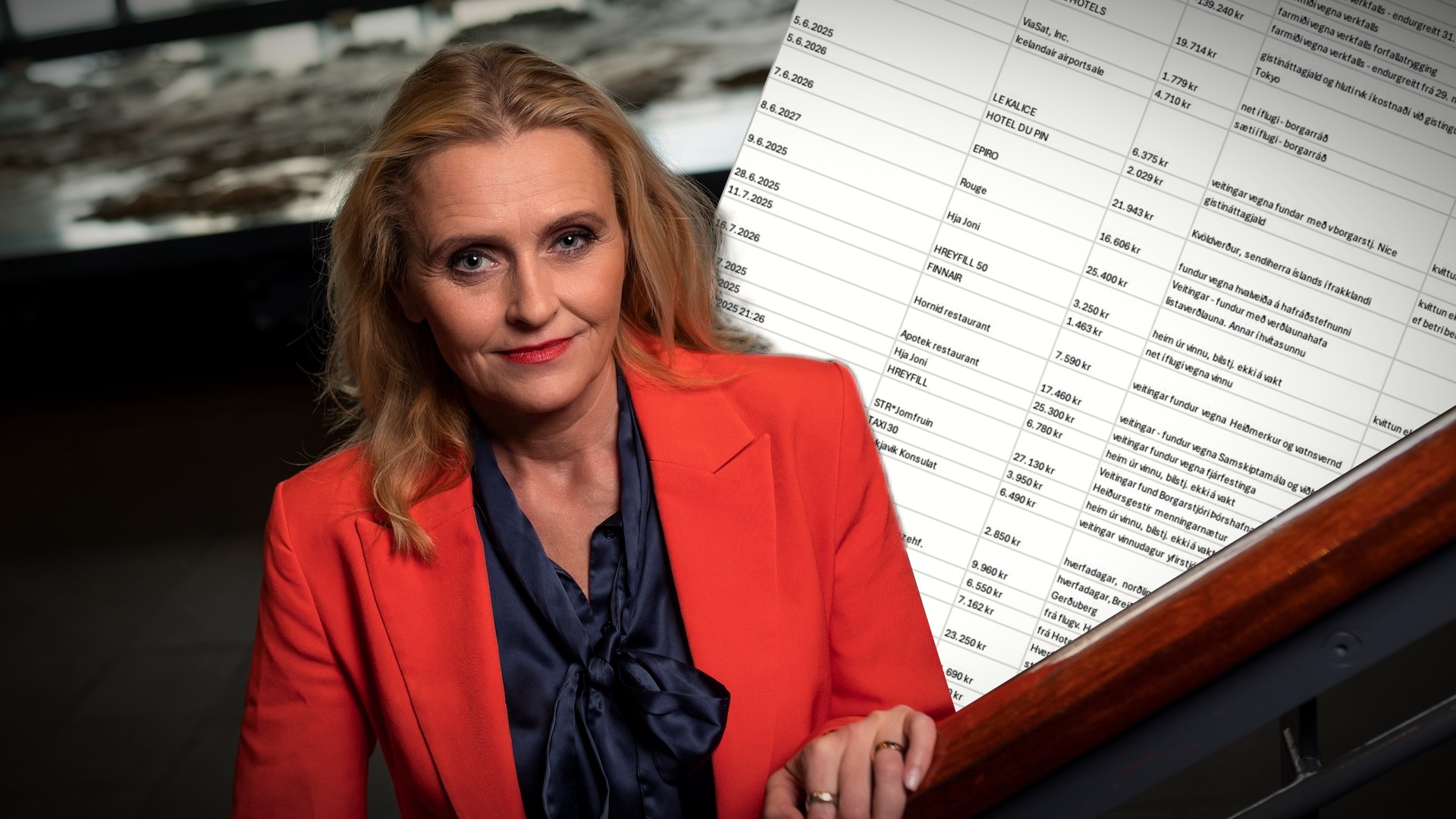 Heiða Björg svarar fyrir sig og birtir kortayfirlitið – „Á myndinni má sjá öll útgjöld mín“
